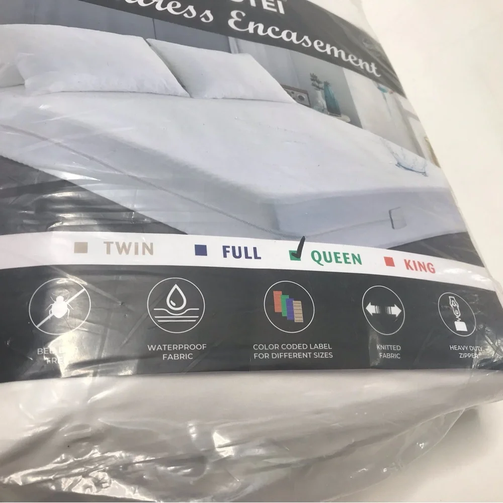 New Zippered Mattress Encasement Waterproof Bed Bug Protector Cover